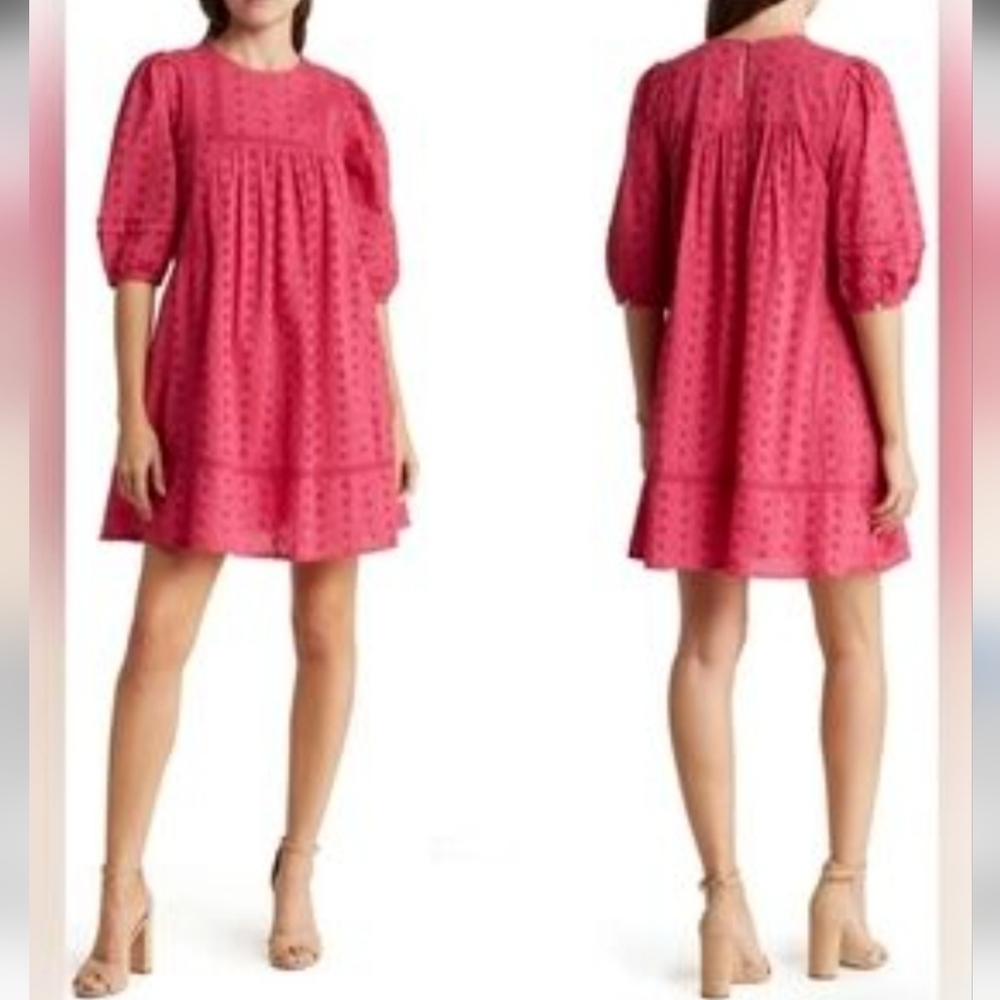 Elegant Pink Mini Dress